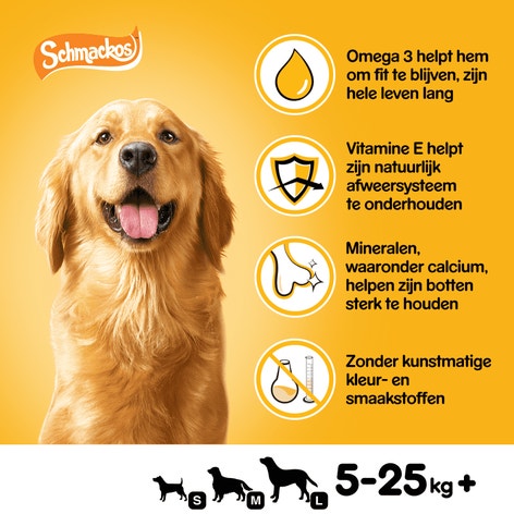 Pedigree Schmackos Vleesstrips Hondensnacks 20 Stuks image 1
