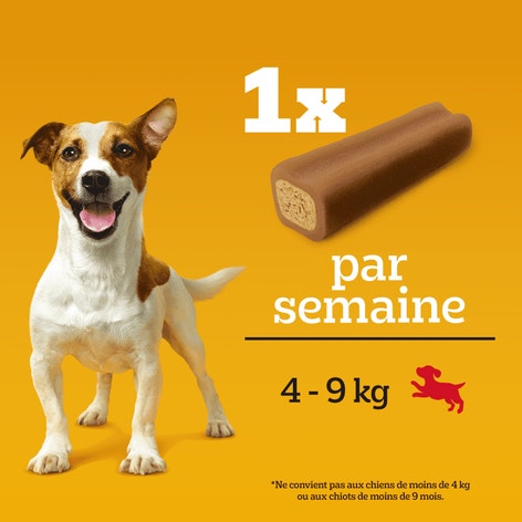 PEDIGREE® JUMBONE™ Snacks pour Chien Pochette Mini avec Volaille et Agneau 4 pièces image 1