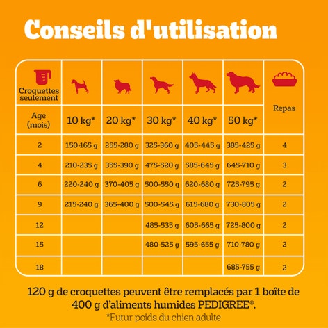 Pedigree® Croquettes À la Volaille et Aux Légumes Pour Chien Junior 3kg image 1