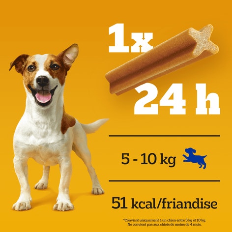 PEDIGREE Dentastix Bâtonnets hygiène bucco-dentaire pour petit chien 56x 880g image 1