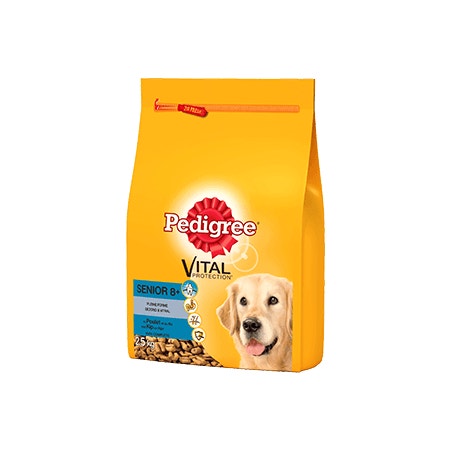 PEDIGREE brokjes met kip voor senior honden 2,5kg
