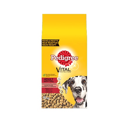 Pedigree brokjes met rund voor Maxi honden adult 15kg