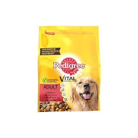 PEDIGREE brokjes met rund voor volwassen honden 3kg