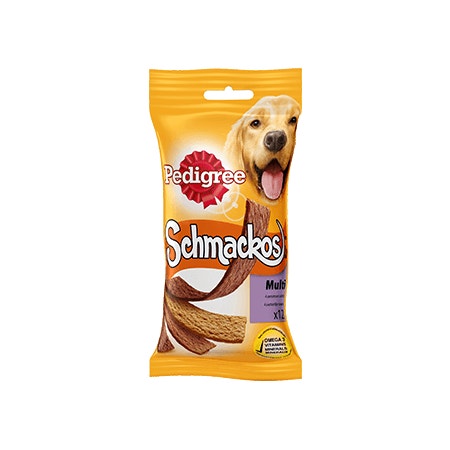 Pedigree SCHMACKOS multi 4 overheerlijke smaken 12 sticks