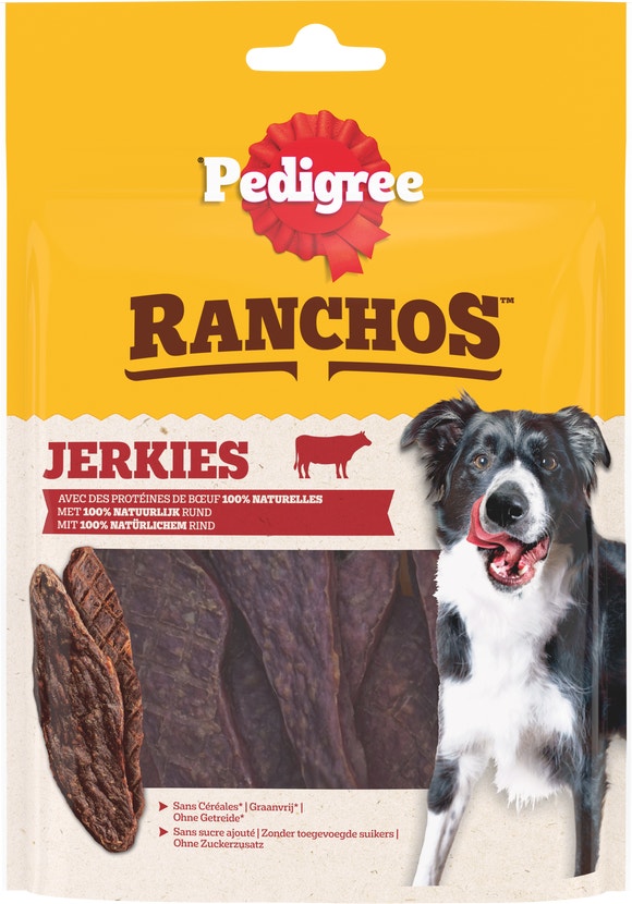 Pedigree Ranchos Jerkies au Bœuf