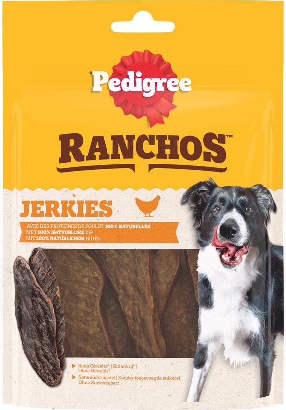 Pedigree Ranchos Jerkies au Poulet