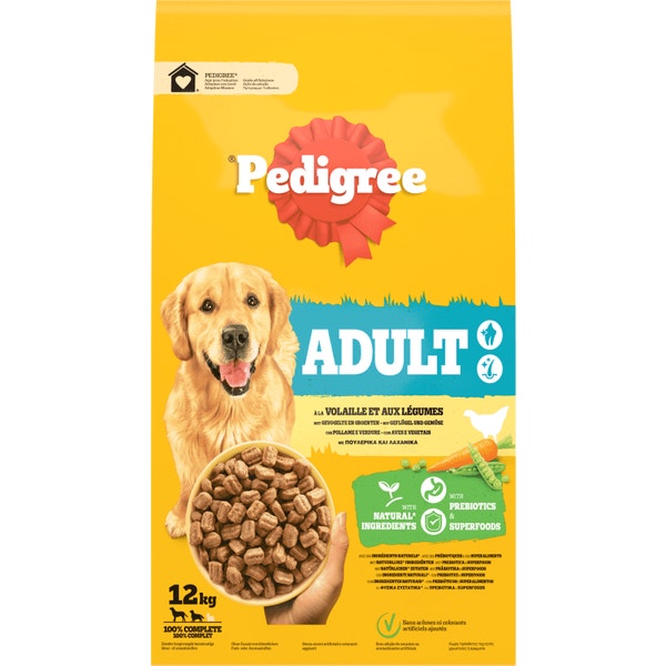 PEDIGREE® Zakje Volwassen met Gevogelte en Groenten 12kg image 1