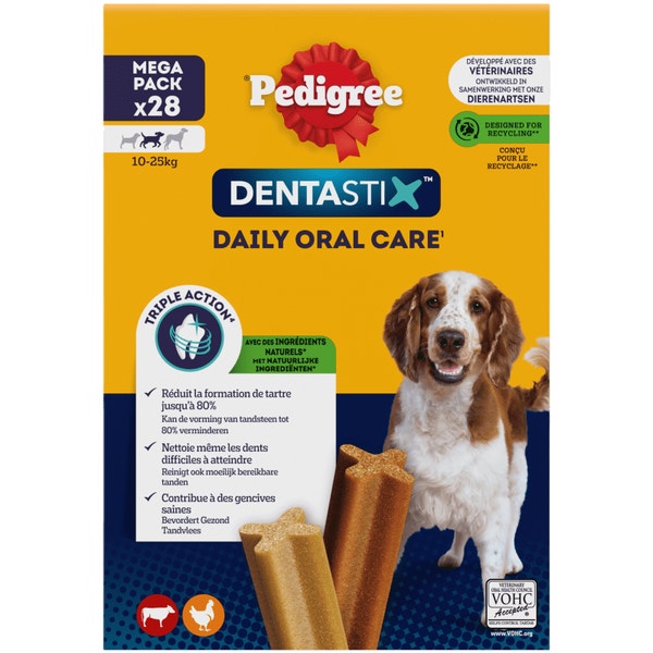 PEDIGREE Dentastix Bâtonnets hygiène bucco-dentaire pour moyen chien 28x720g image 1