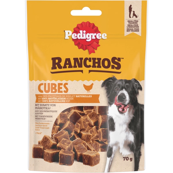 Pedigree® Ranchos Cubes met 100% Natuurlijk Kip 70 g image 1