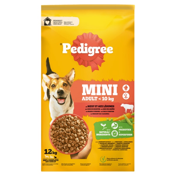 Pedigree® brokjes mini hond <10kg met rund 12kg image 1