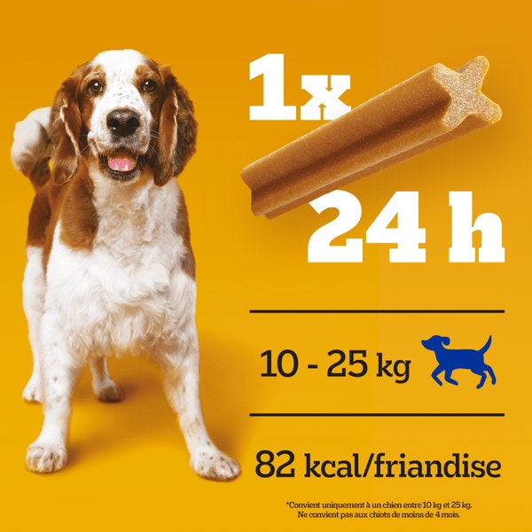 PEDIGREE® DENTASTIX™ Soin Oral Quotidien Boîte Multipack Mega Pack 10-25kg 105 Pièces (15x7 Pièces) image 2