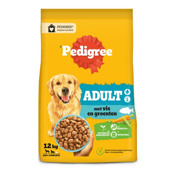 PEDIGREE® Zakje Adult met Vis en Groenten 12kg image 1