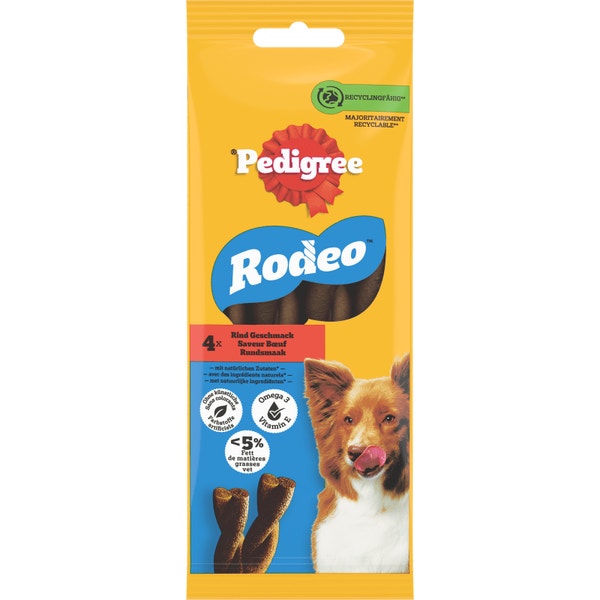 Pedigree® RODEO™ Récompenses Au Bœuf Pour Chien 4 x image 1