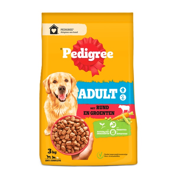 PEDIGREE® Zakje Volwassen met Rundvlees en Groenten 3kg image 1
