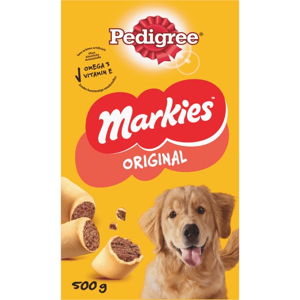 PEDIGREE Markies Biscuits fourrés pour chien 500g image 1