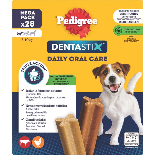 PEDIGREE Dentastix Bâtonnets hygiène bucco-dentaire pour petit chien 28x 440g image 1