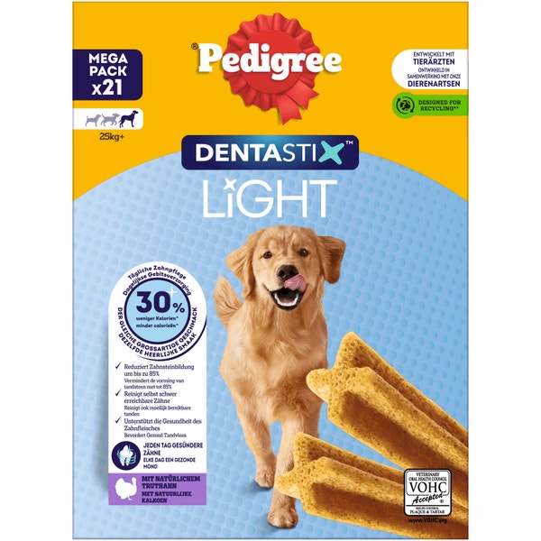 Pedigree DENTASTIX™ Light Saveur Dinde Pour Chiens De plus de 25kg Paquet de 21 bâtonnets image 1